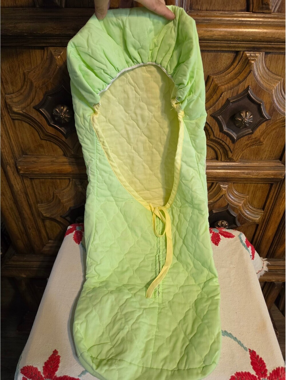 Vintage Quilted Infant Car Seat Cover